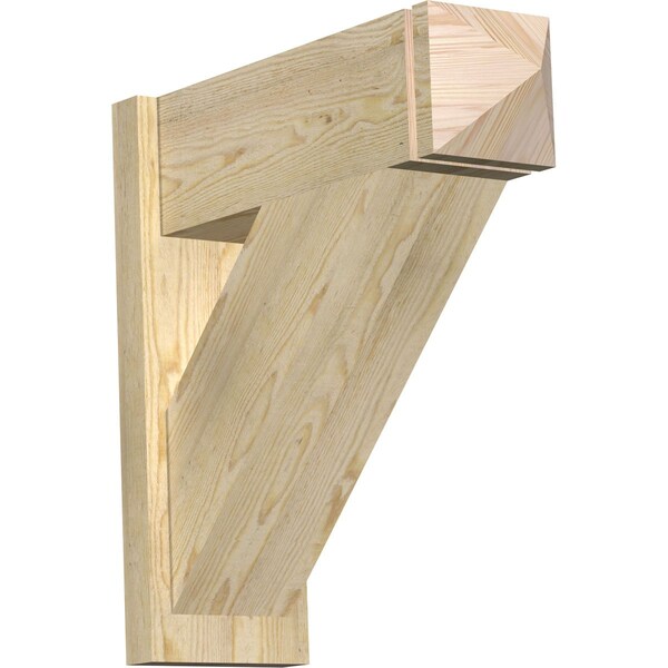 Ekena Millwork Traditional Rough Sawn Arts and Crafts Outlooker, Douglas Fir, 8"W x 24"D x 24"H OUT08X24X24TRA03RDF - main